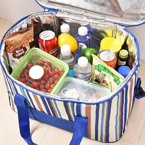 35L Picnic Thermal Bags Cooler Waterproof Lunch Insulated Portable Multi-Functional Oxford Cloth Travel Outdoor Camping Box